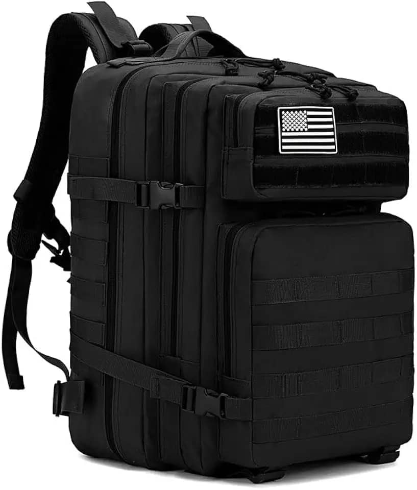 Mochilas Táticas Militares para Homens Molle Daypack 45L Grande Bolsa, Mochila De Emergência De Para Caça, Caminhadas, Acampamentos e Atividade Ao Ar Livre