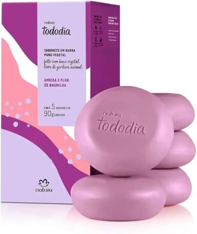 Sabonete Vegetal Tododia Ameixa e Flor de Baunilha 5un/90g