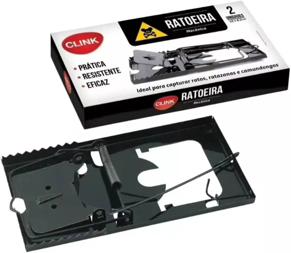 Ratoeira Mecânica c/ 2 Uni - Clink