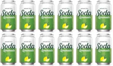 Soda Limonada Refrigerante Zero Pack Com 12 Latas De 350Ml