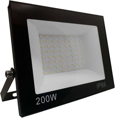 Refletor Led 200w Holofote Bivolt Branco Frio Prova D Agua Luz Smd Lampada Luminaria Led Iluminação Placa Super Led Novo