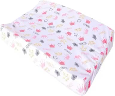Trocador De Fraldas Anatômico Impermeável Menina Menino Para Cômoda e Berço (Princess Rosa)