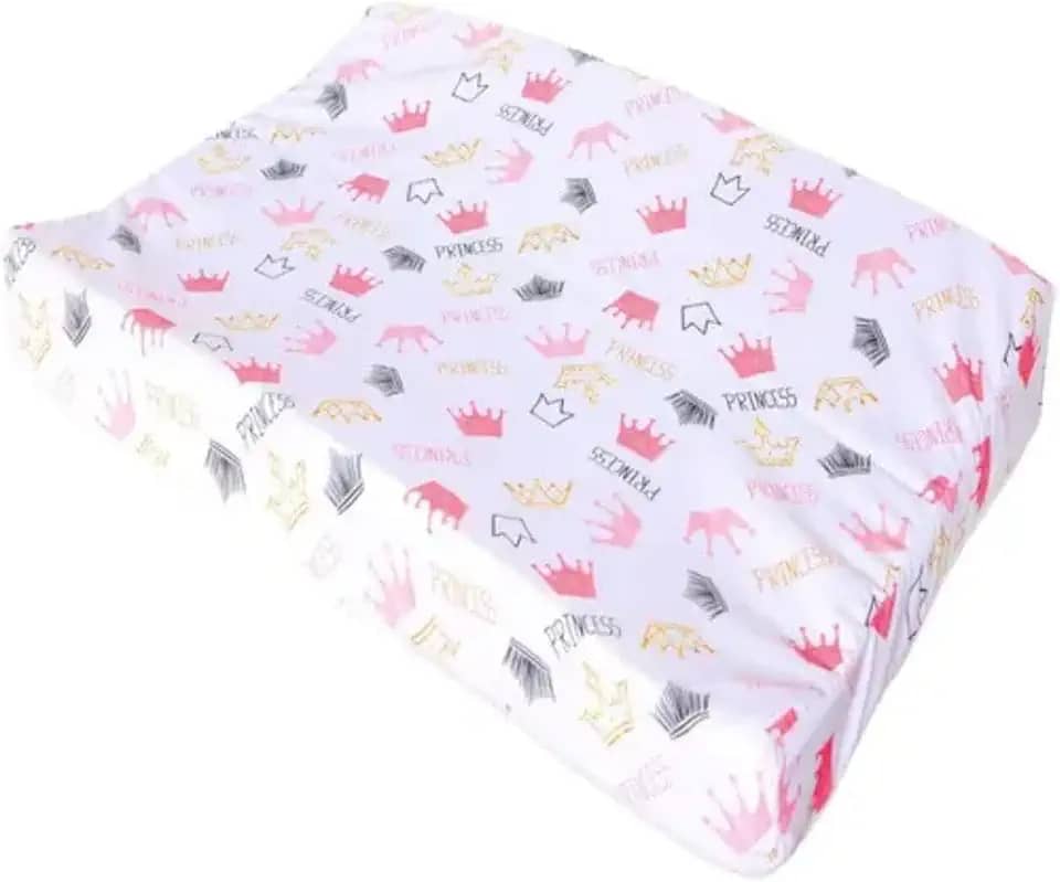 Trocador De Fraldas Anatômico Impermeável Menina Menino Para Cômoda e Berço (Princess Rosa)