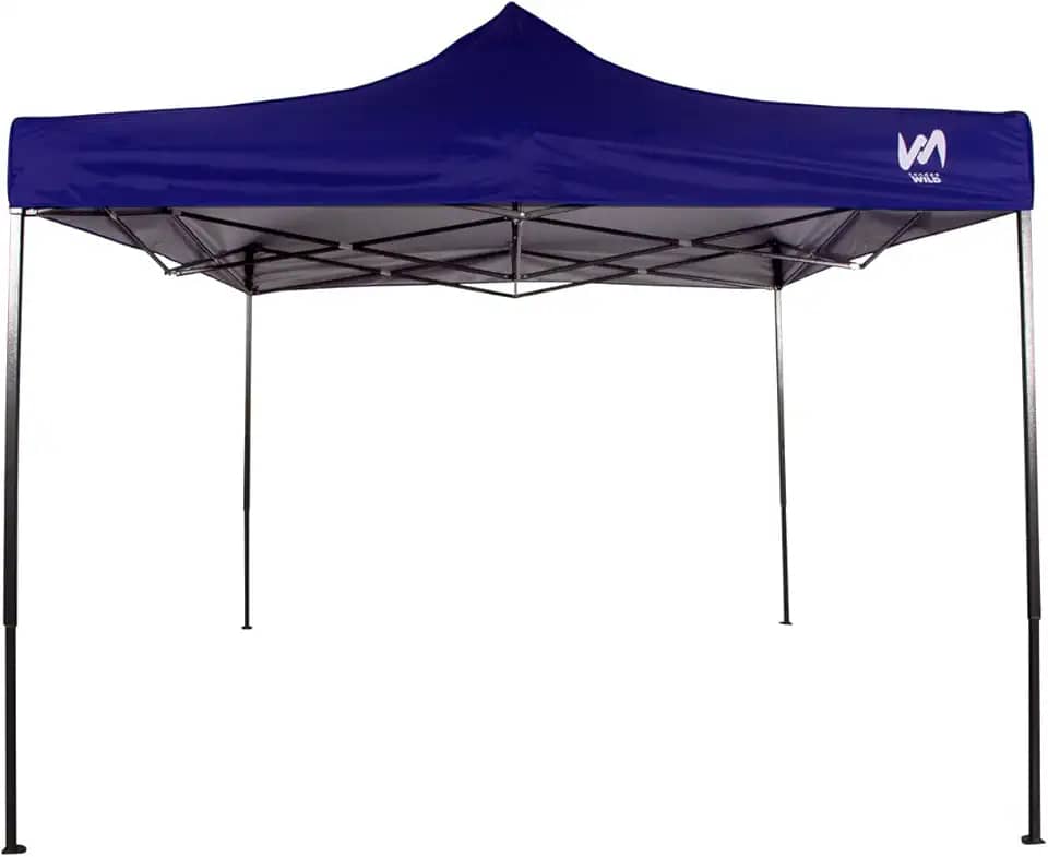 TENDAS WILD - Tenda Gazebo 3x3 Sanfonado Em Aço Com Tecido Aluminizado - Azul