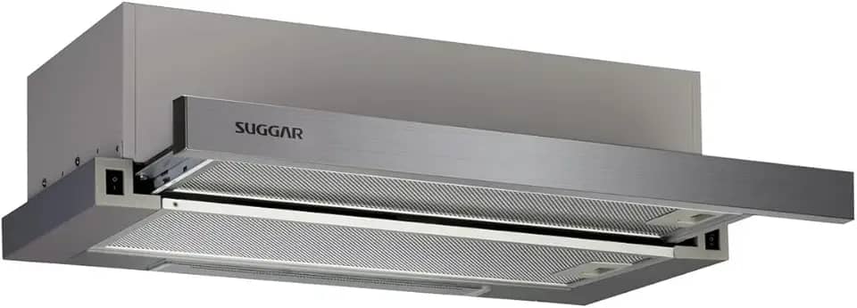 SUGGAR DEPURADOR DE AR SLIM DE EMBUTIR 60CM FRONTAL INOX 110V DE61IX