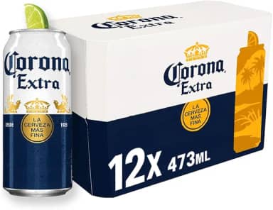Cerveja Corona Extra Lata 473ml - Pack com 12 unidades