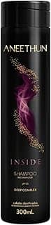 Shampoo Aneethun Inside Reconstrutor 300ML, Limpeza Profunda, Restauração Capilar, Força e Resistência para Cabelos Danificados e Porosos, Recupera Fios Fragilizados por Químicas e Agressões Térmicas, Com Tecnologia Deep Complex