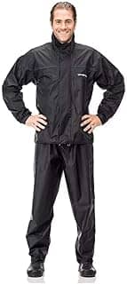 Pantaneiro, Conjunto Capa de Chuva Motoqueiro Nylon Gola Impermeavel Ref.1000 Tamanho P - Preto