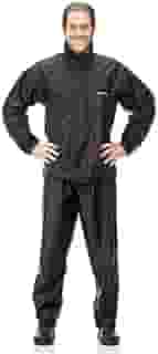 Pantaneiro, Conjunto Capa de Chuva Motoqueiro Nylon Gola Impermeavel Ref.1000 Tamanho P - Preto