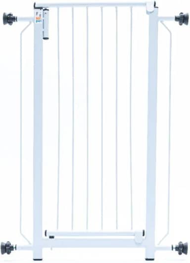 Portão Grade Proteção Para Cães Studio Flat Vão 60cm Branco NF Pet Modelo Clássico