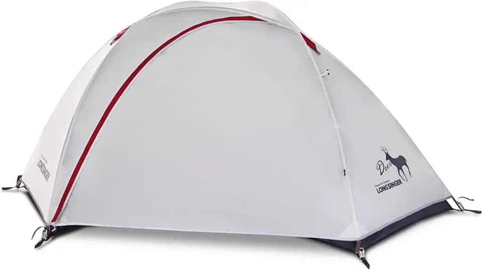 Longsinger Barraca leve para mochila Deer Series, barraca impermeável para 2 pessoas e 3 pessoas, camada dupla, fácil de montar, ultraleve para duas pessoas