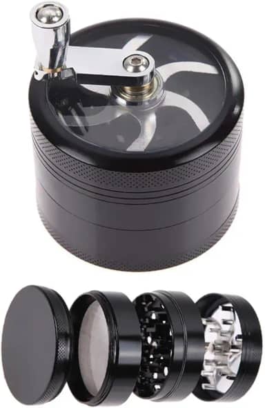 Triturador de Ervas de Metal com Lâminas Afiadas, Múltiplas Peças