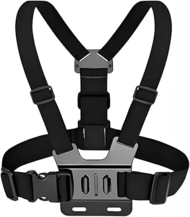 Suporte Peitoral Ajustável 360° para Celular e Câmera Esportiva – Chest Mount Profissional para GoPro, iPhone e Android, Ideal para Gravações de Esporte, Moto, Filmagem, Confortável e Resistente