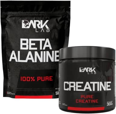 Kit Creatina Monohidratada Pura 300g + Beta Alanina Pura 500g, Dark Lab, 100% Pura