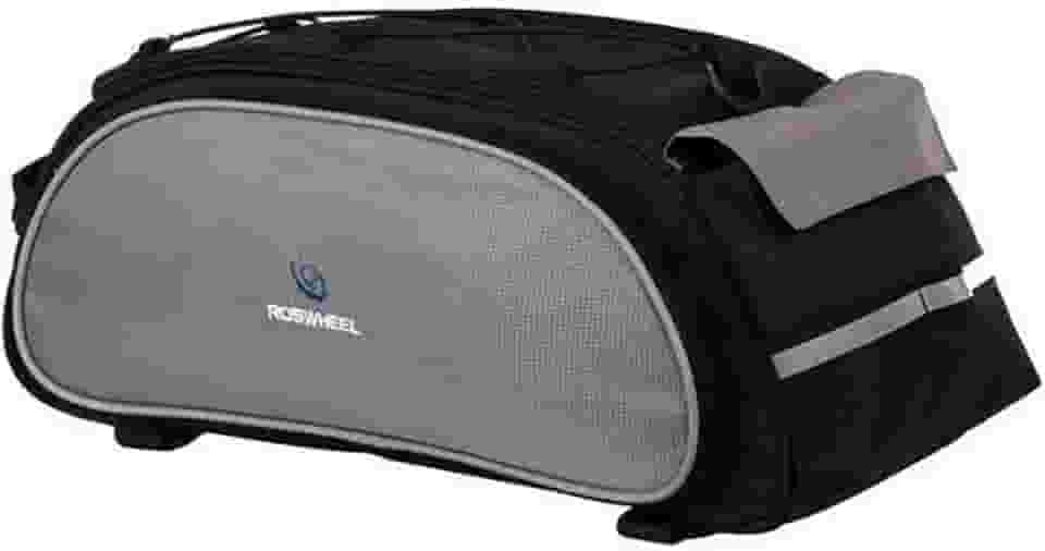 Alforge bolsa impermeavel Roswheel para bike bicicleta montagem no bagageiro preta