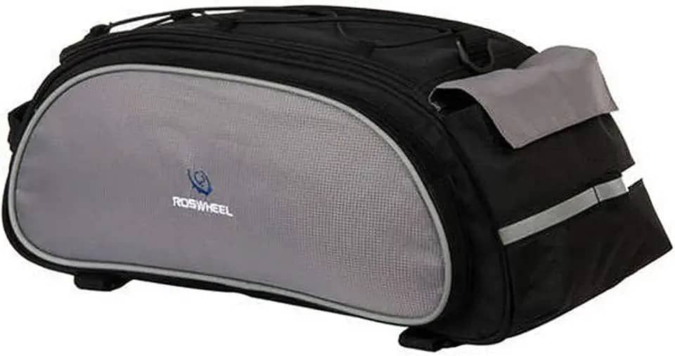 Alforge bolsa impermeavel Roswheel para bike bicicleta montagem no bagageiro preta