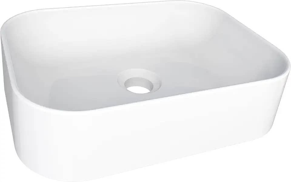 Cuba para Banheiro Luna Branca em Mármore Sintético - Cozimax