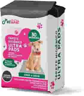 Tapete Higiênico Premium para cães Petlike Ultrapads Carvão Ativado 80cmx60cm 30 unid.