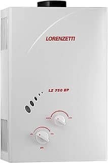 Aquecedor de Água a Gás Lz 750Bp Gn 7, 5 L/Min, Lorenzetti, 7412086, Branco, Médio