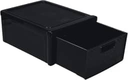 Gaveteiro Plástico Rattan Preto