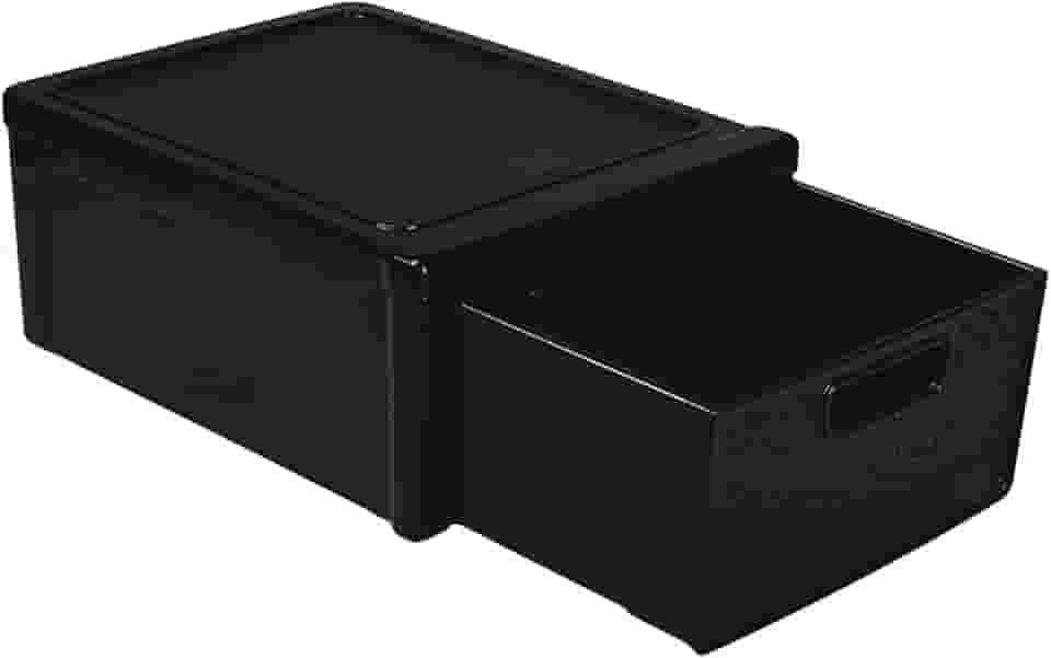 Gaveteiro Plástico Rattan Preto