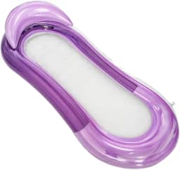 Boia Rede Inflável Flutuante para Piscina Praia Cama Deitado Reclinavel Apoio de Cabeça Relaxante