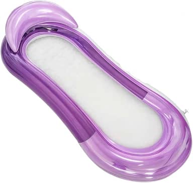 Boia Rede Inflável Flutuante para Piscina Praia Cama Deitado Reclinavel Apoio de Cabeça Relaxante