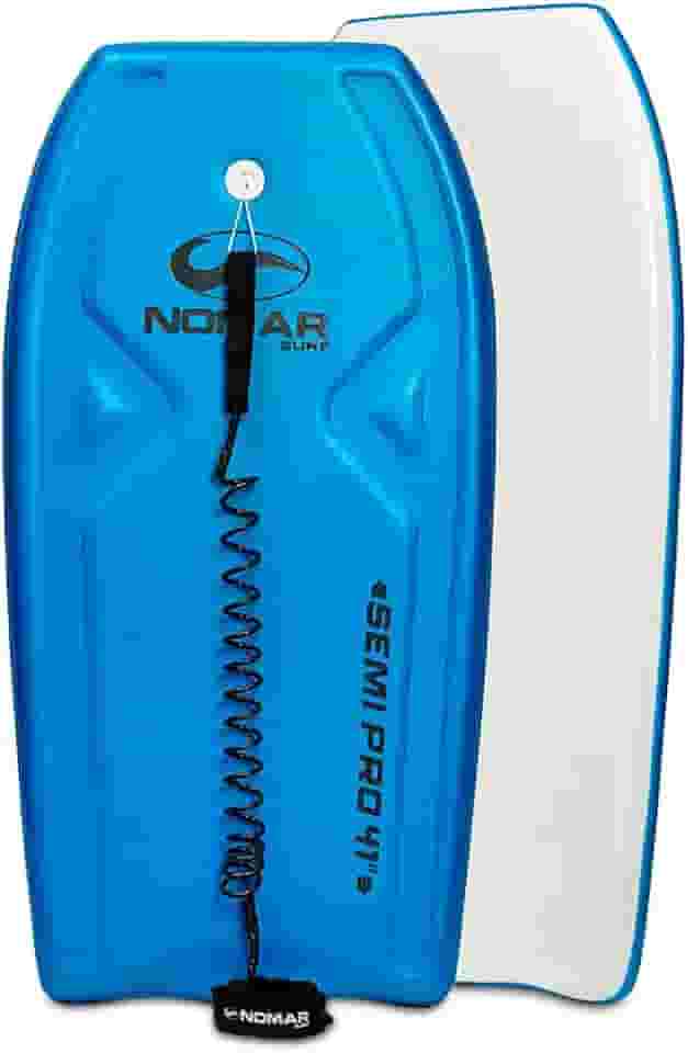 Prancha Bodyboard Semi-Pro 41 Nomar Surf 105cm Azul Com Leash