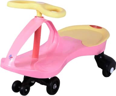 Carrinho Rolimã Infantil Super Car Rosa com Volante 360 - Castela