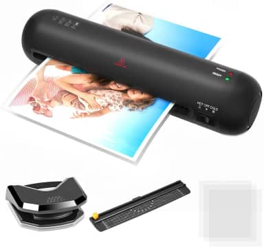 Abacafly Plastificadora A4 A5 A6, Laminadora Inclui 1 Cortador de Cantos Arredondados, 1 Cortador de Papel Em Rolo e 5 Folhas de Filme Laminado A4/A5/A6