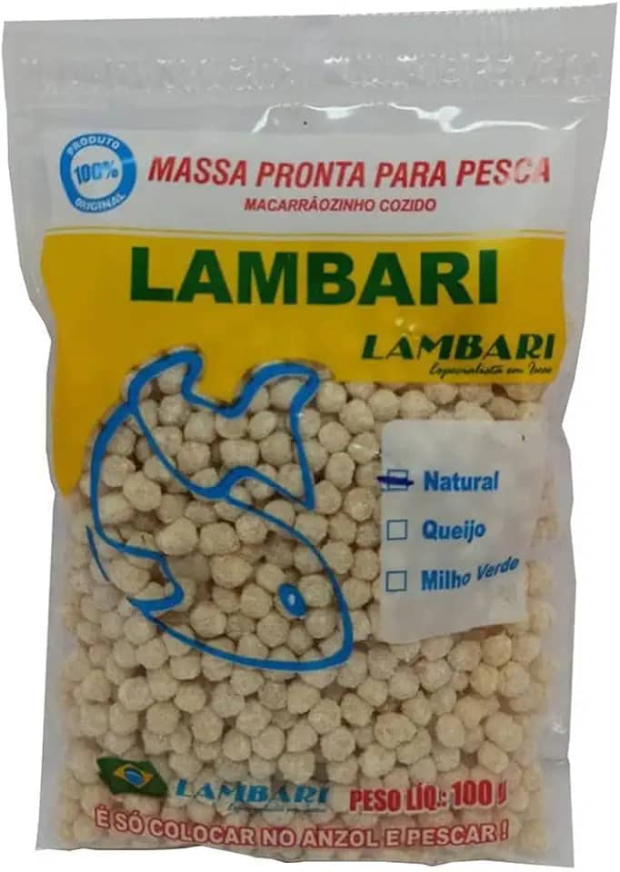 Massa Macarr�o Pronta Para Pesca Natural 100g Lambari