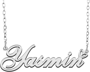 RONKAHSHOW Colar de nome personalizado com pingente personalizado com nome de coração para mulheres, melhor presente para meninas, aniversário, dia das mães, Natal, casamento