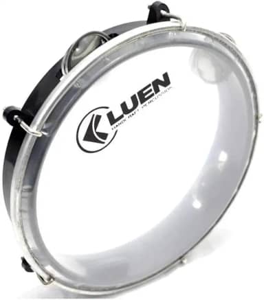 Pandeiro Abs Preto Junior Pele Cristal 08'