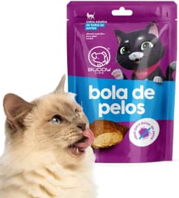 Petisco Delicioso Para Gatos Previne Bola de Pelo Buddy Cats