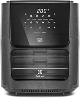 Fritadeira Elétrica sem oleo Forno Oven Airfryer 12L digital receita programada 2 bandejas espeto giratório 1700W Electrolux EAF90 Grafite 127v por Rita Lobo