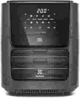 Fritadeira Elétrica sem oleo Forno Oven Airfryer 12L digital receita programada 2 bandejas espeto giratório 1700W Electrolux EAF90 Grafite 127v por Rita Lobo