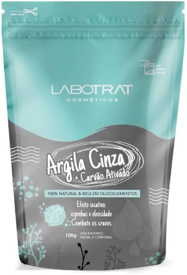 Labotrat - Argila Labotrat Dia A Dia 100G Cinza Com Carvao Ativado