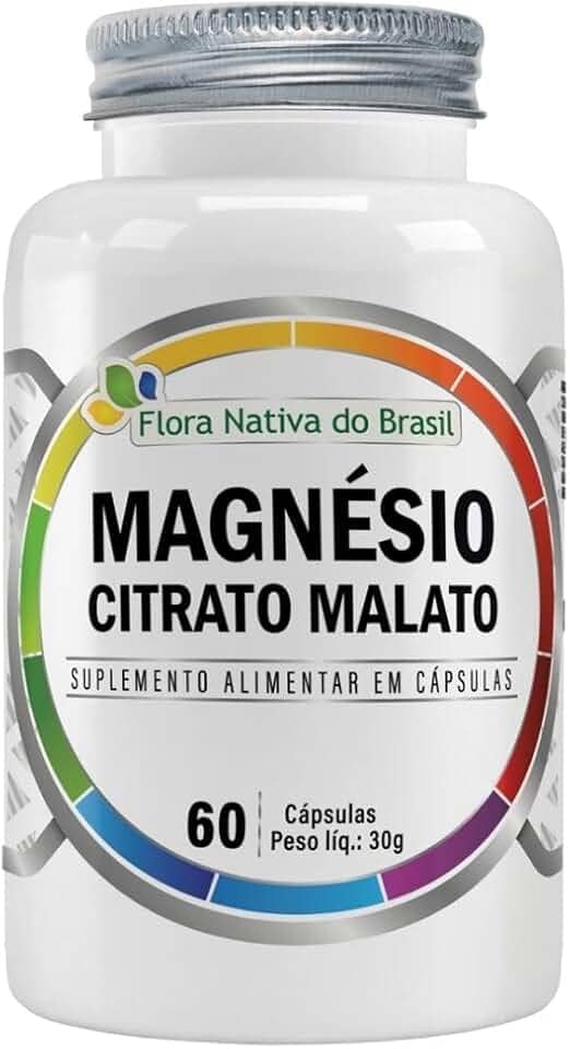 Magnésio Citrato Malato 60 Cápsulas - Flora nativa