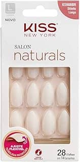 Unha Salon Natural Longo Stiletto, Kiss New York