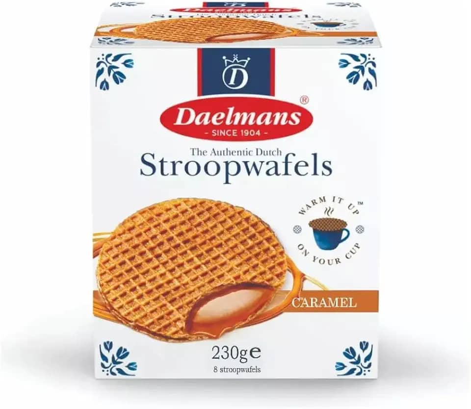 Biscoito Holandês Daelmans Stroopwafels Caramelo 230g
