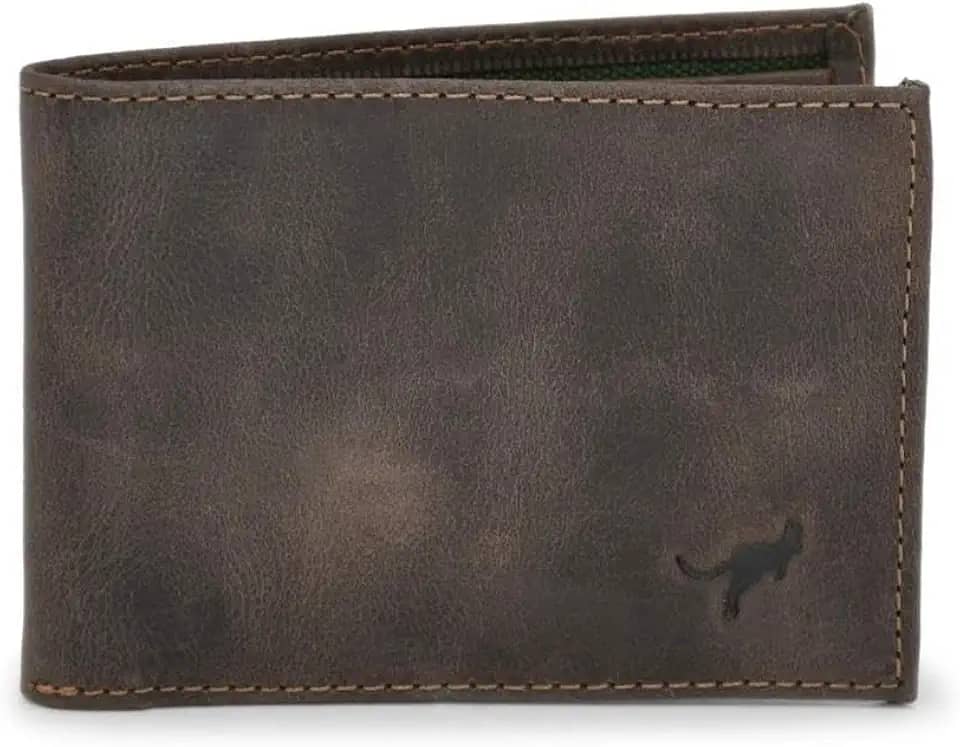 Carteira masculina slim pequena luxo couro bovino natural(marrom escuro)