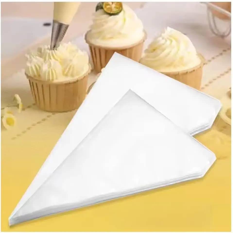 100 Sacos Confeitar 23cm x 16cm Torta Doce Bolo Cupcake Confeitaria Confeiteiro