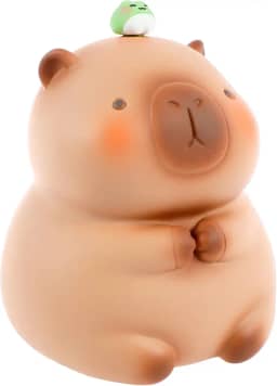 Cofrinho de capivara fofo cofrinho capivara cofrinho para meninos e meninas novidade cofrinho em forma de animal caixa de dinheiro inquebrável para guardar moedas cofrinho para crianças lembranças de