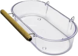 Banheira Grande para Pássaro com Poleiro e Gancho (400ml)