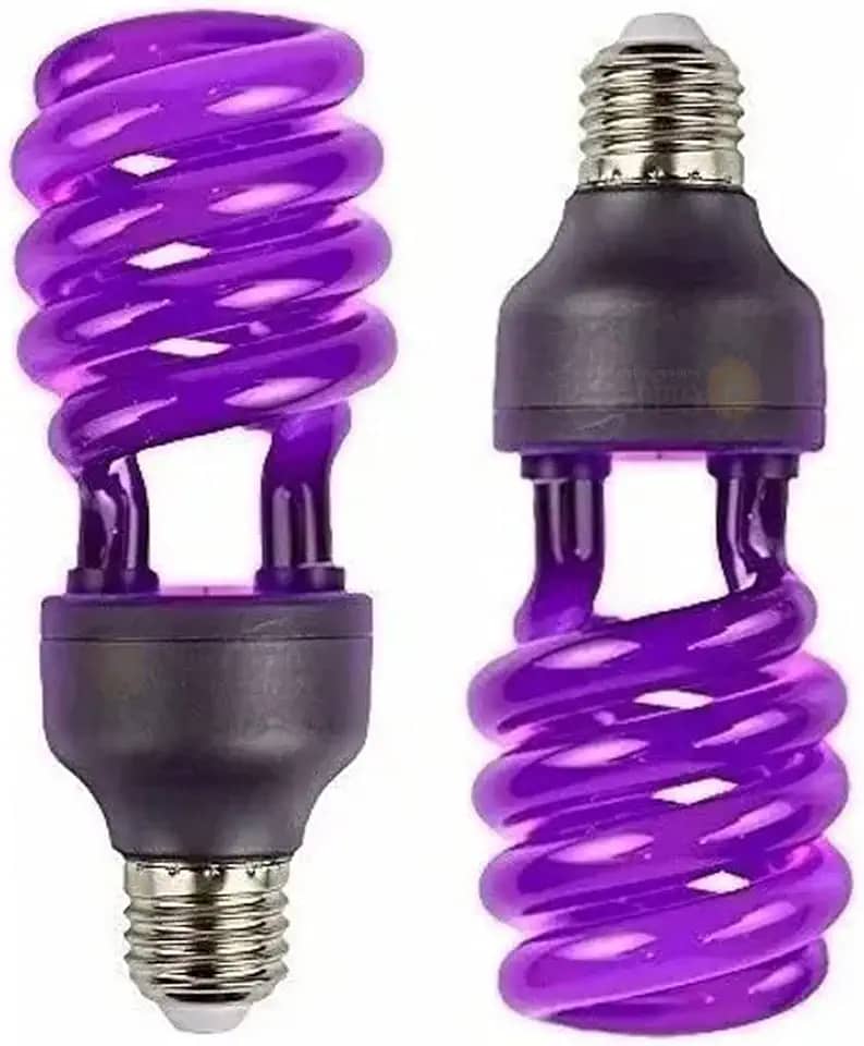 Lâmpada Luz Negra 36w Espiral - Efeito Neon - Energia Uv
