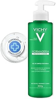 Vichy Normaderm Gel de Limpeza Profunda, para Pele Mista a Oleosa, com Ácido Glicólico e Salicílico, Controla Oleosidade, Elimina Impurezas e Desobstrui Poros, 300g