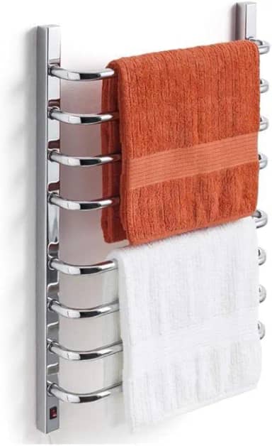 Toalheiro Térmico 220v para 2 Toalhas Fio Lado Esquerdo Cromado