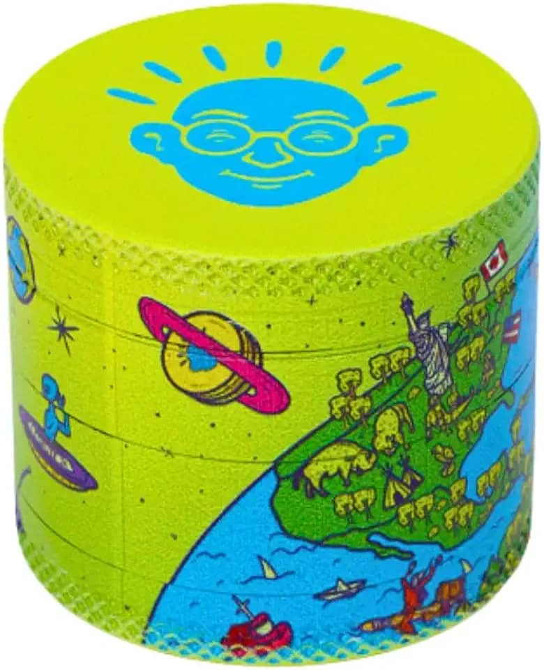 Dichavador Bem Bolado 4 partes 4 cm Zinco Planeta Legalize