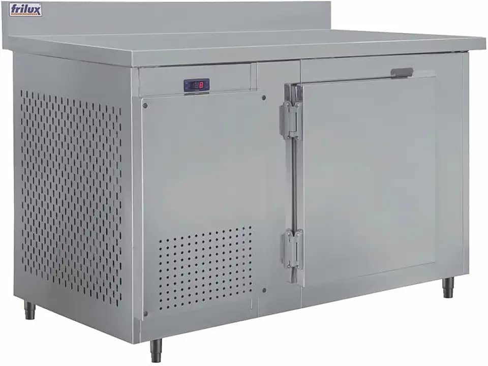 Balcão de Encosto Refrigerado RF-034 Frilux - C/Revestimento em Aço Inox 355L +2 a +7°C Controlador Digital 220V
