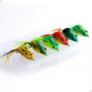 Isca Artificial Sapo Frog Soft 6cm – Cores Sortidas para Pesca Esportiva 6 peças